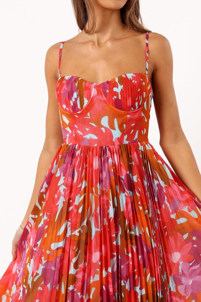 Petal & Pup Women's Achanti Pleated Maxi Dress – Bild 6