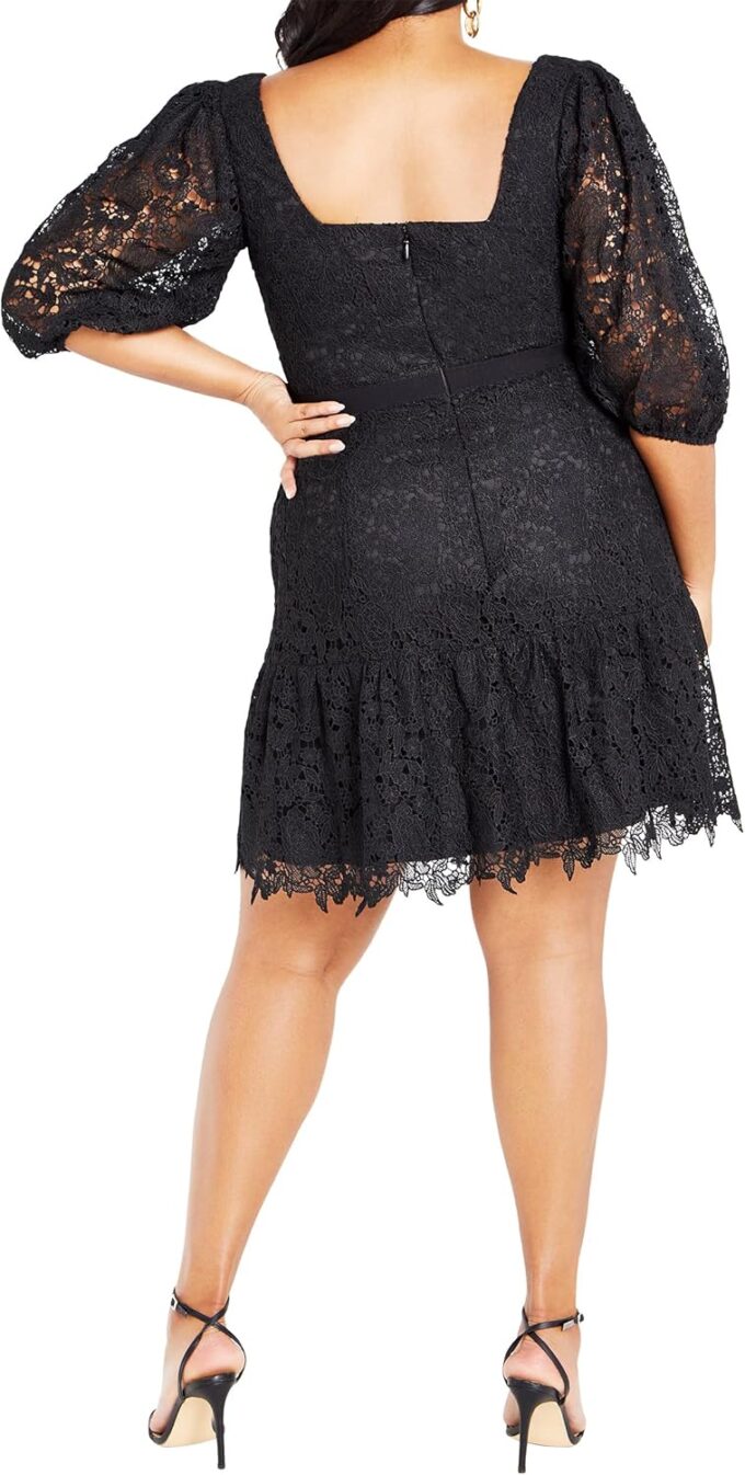 City Chic Women's Plus Size Dress-Priscilla Lace – Bild 2