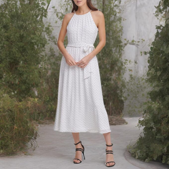 DKNY womens Fit and Flare Midi Dress – Bild 5