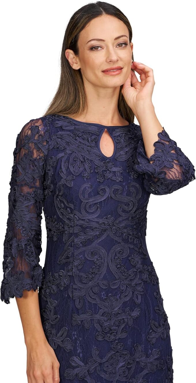JS Collections Women's Perla Soutache Midi – Bild 3