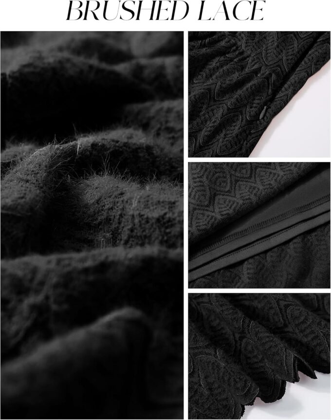 Wedtrend Women's Prom Dress 2025 Floral Summer Wedding Guest Dress Ruffle Sleeve Bridesmaid Formal Cocktail Dresses – Bild 5