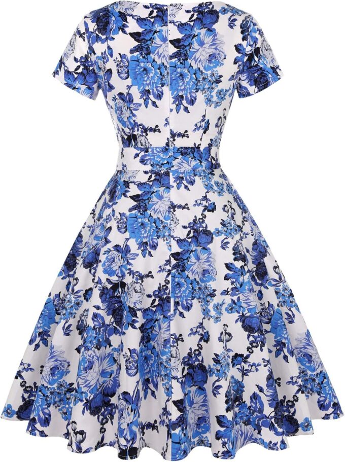 MINTLIMIT Women's 1950 Vintage Retro Rockabilly Dress Cocktail Party Prom Swing Dresses with Pockets – Bild 4