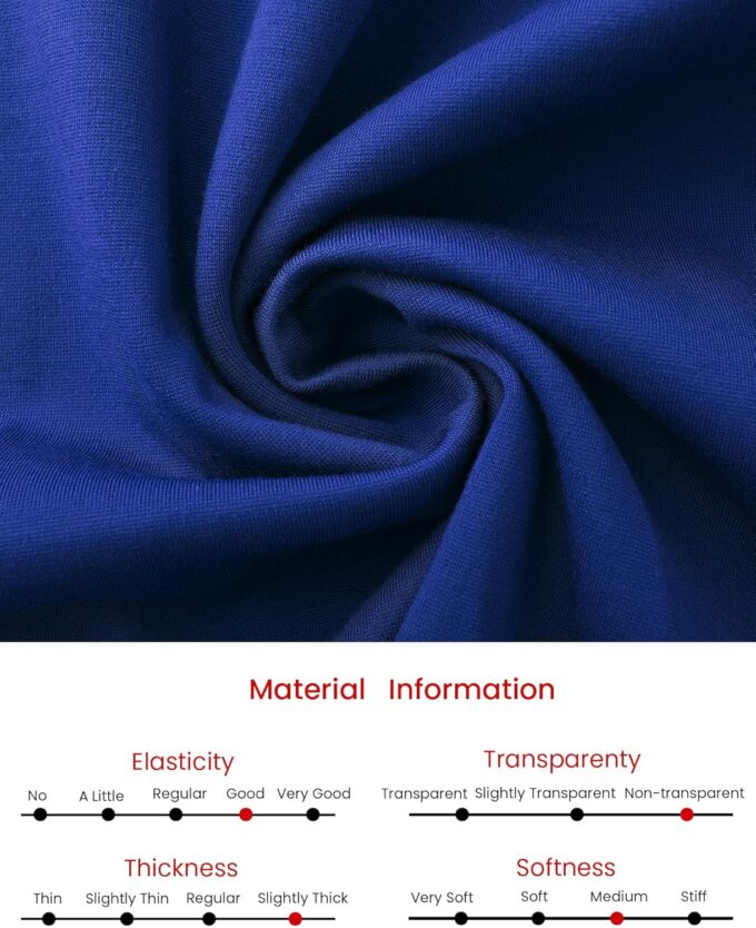 Hobemty Elegantes A-Linien-Kleid für Damen, asymmetrischer Ausschnitt, für die Arbeit, ausgestellte Kleider – Bild 6