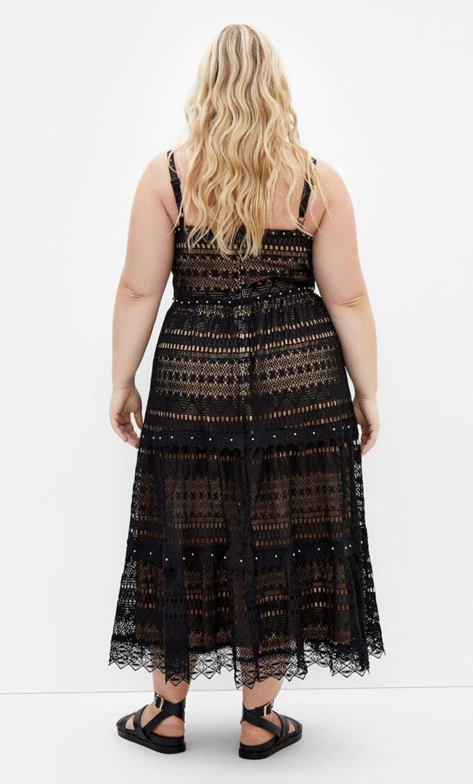 City Chic Women's Plus Size Dress - Mia Lace – Bild 2