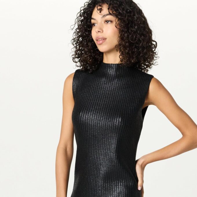 The Drop Damen Jodi Mock Neck Dress Sweater Maxi Maxikleid – Bild 3