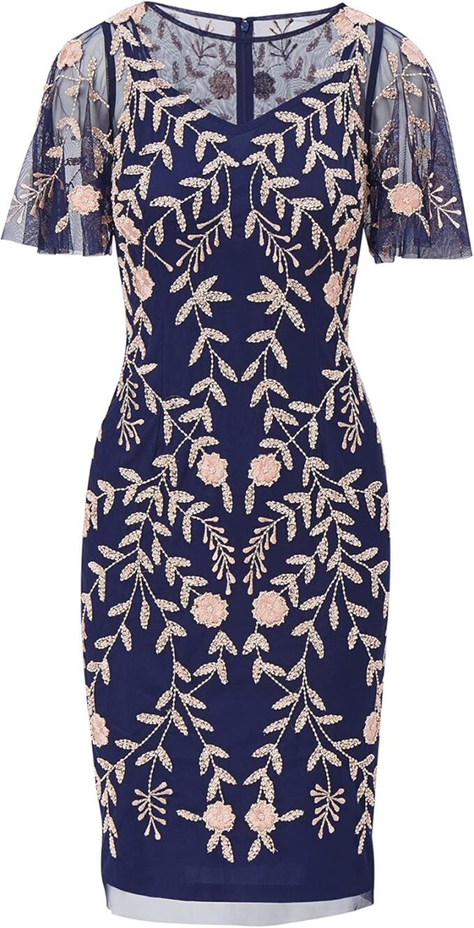 Adrianna Papell Women's Beaded Short Dress – Bild 5
