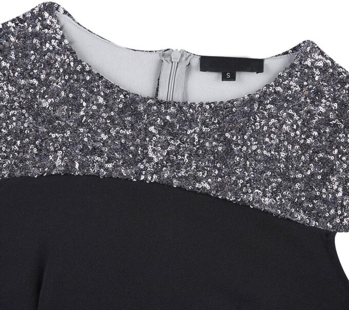Women's Crewneck Wedding Guest Long Formal Dresses – Bild 3