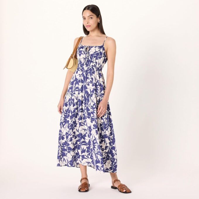 The Drop Women's Tavia Tie-Front Tiered Maxi Dress – Bild 4