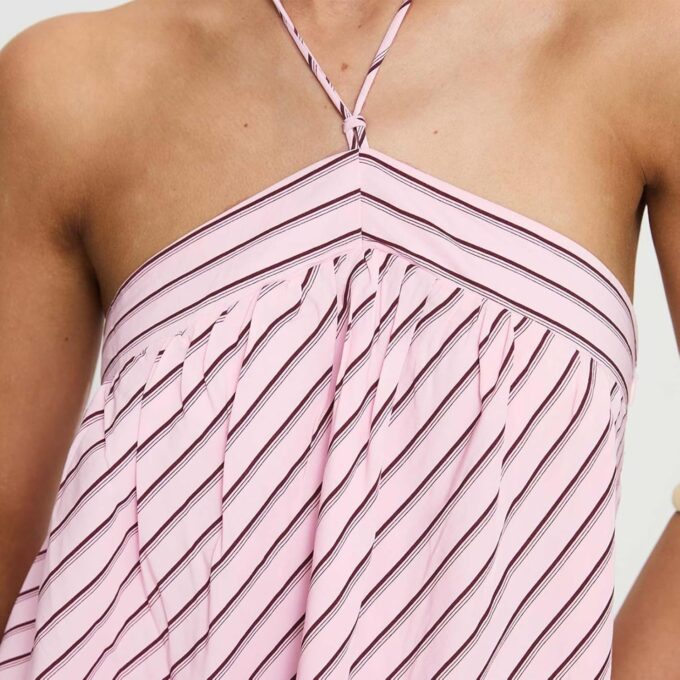 Women's Striped Halter Mini Dress for Summer Sexy Backless Sleeveless Dresses Cute Beach Vacation Outfits – Bild 6