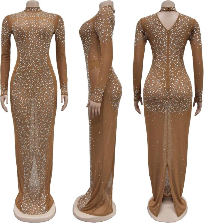 Mermaid Prom Dress Sequin Evening Gowns for Women Formal,Galas,Weddings – Bild 4
