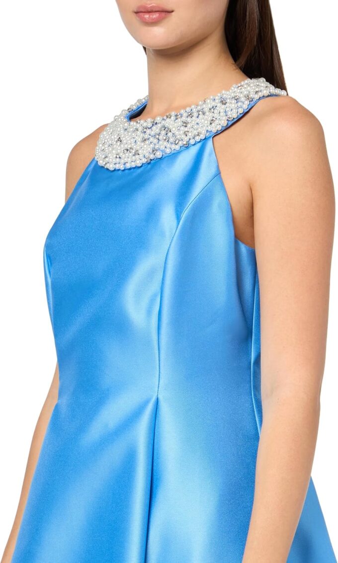Adrianna Papell Women's Mikado Halter Dress – Bild 3