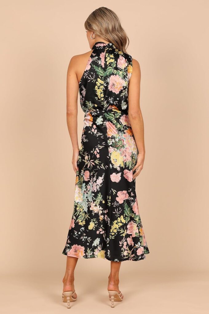 Petal & Pup Women's Anabelle Halter Neck Midi Dress – Bild 3
