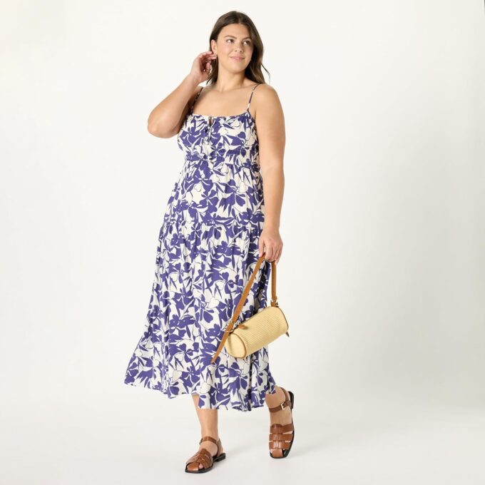 The Drop Women's Tavia Tie-Front Tiered Maxi Dress – Bild 7