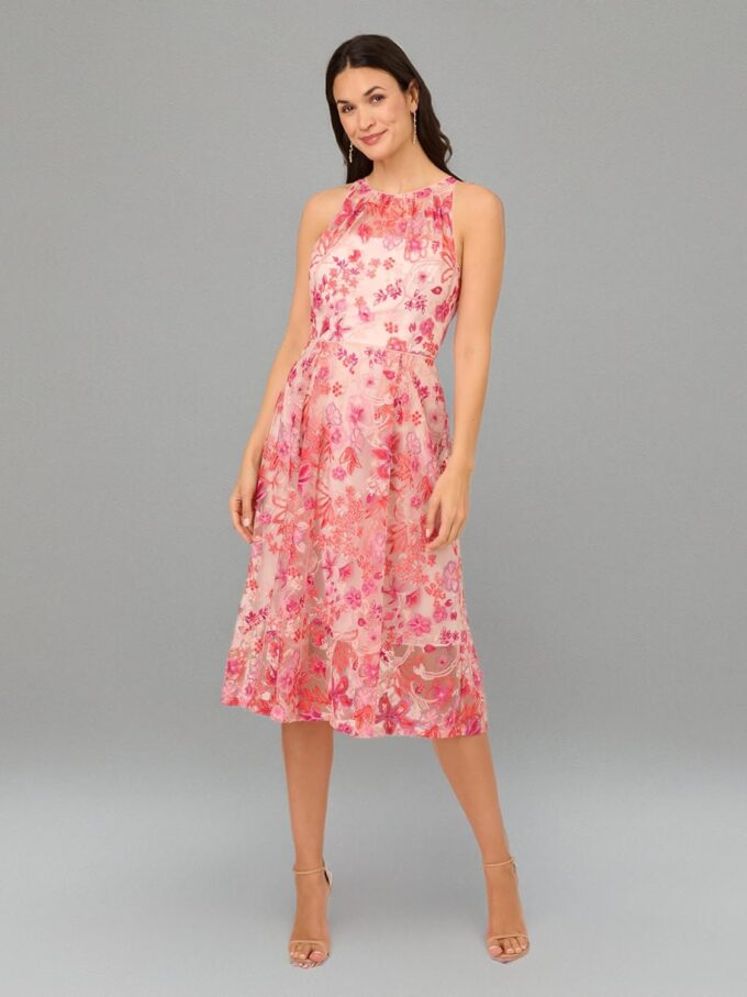 Adrianna Papell Women's Embroidered Fit and Flare – Bild 5