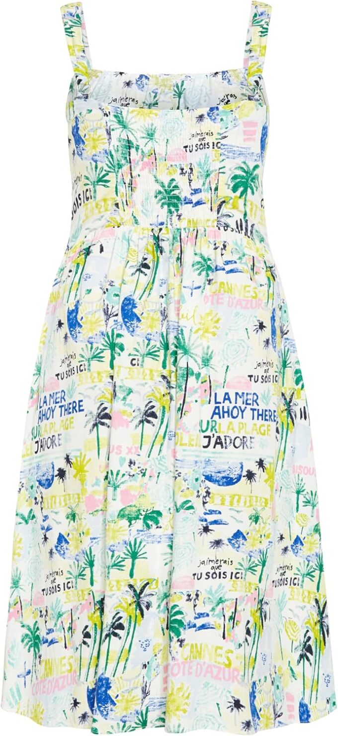 City Chic Women's Dress-Postcards Print Cotton – Bild 6