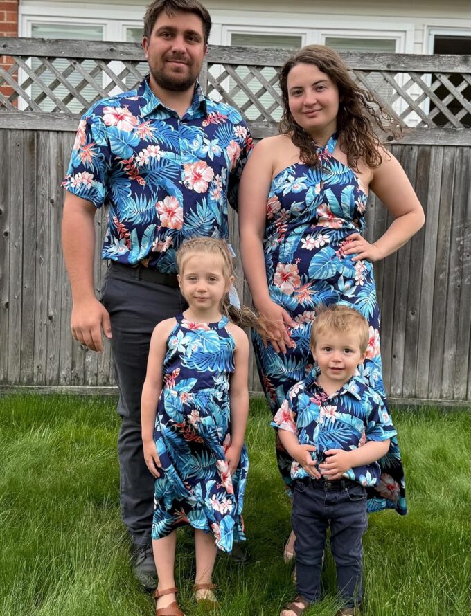 PATPAT Family Matching Summer Outfits, Hawaiian Vacation Women Beach Dress, Girls Sundress, Men and Boys Button Down Shirt – Bild 2