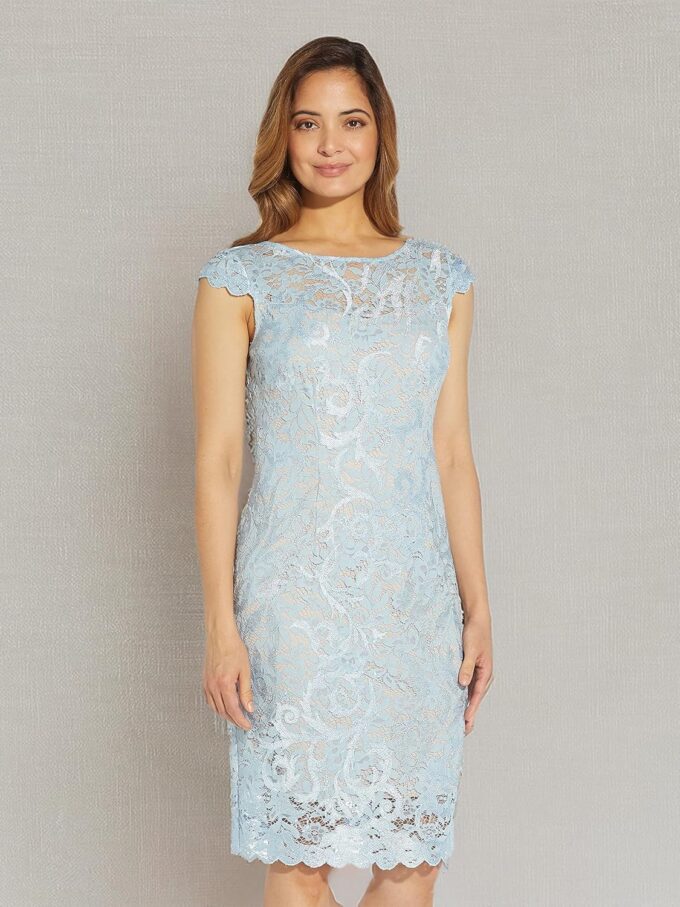 Adrianna Papell Women's Embroidered Lace Sheath – Bild 7