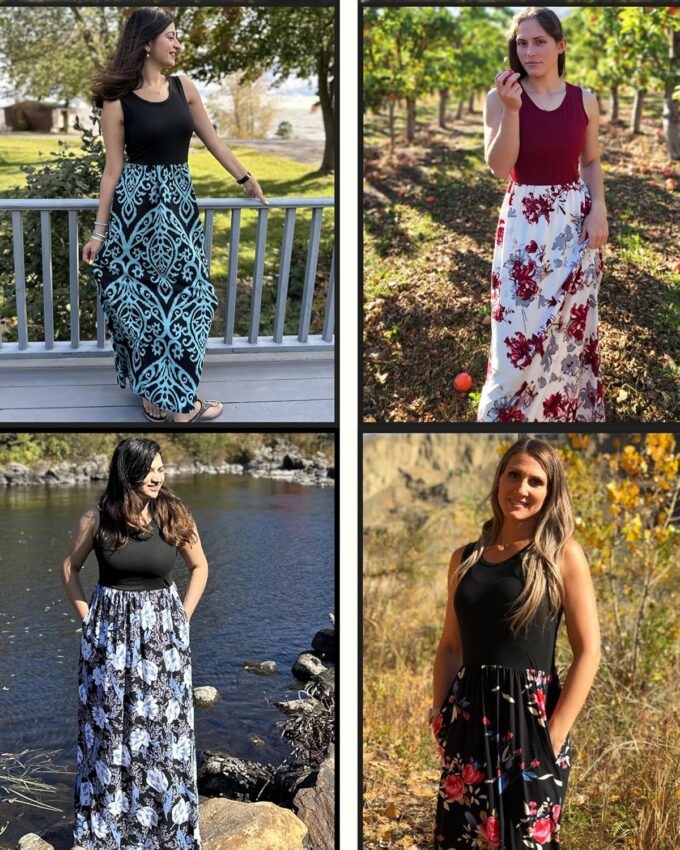 AUSELILY Women's Summer Sleeveless Loose Maxi Dress Casual Long Dresses with Pockets 2025 New – Bild 4