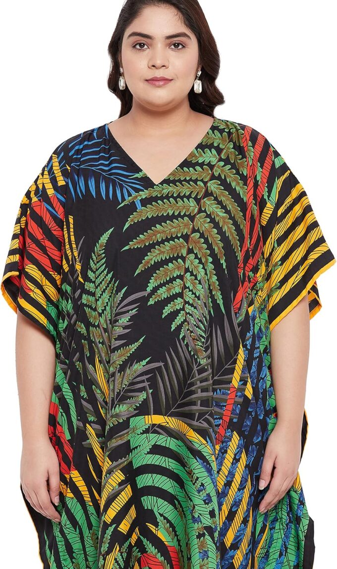Women Plus Size Caftan Dress Polyester Evening Maxi Gown Dresses Kimono Sleeve for Party Kaftan – Bild 4