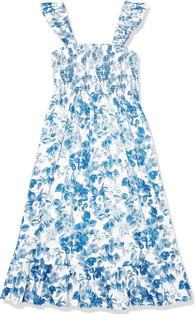 The Drop Women's Kimi Ruffled Shoulder Smocked Midi Dress – Bild 6