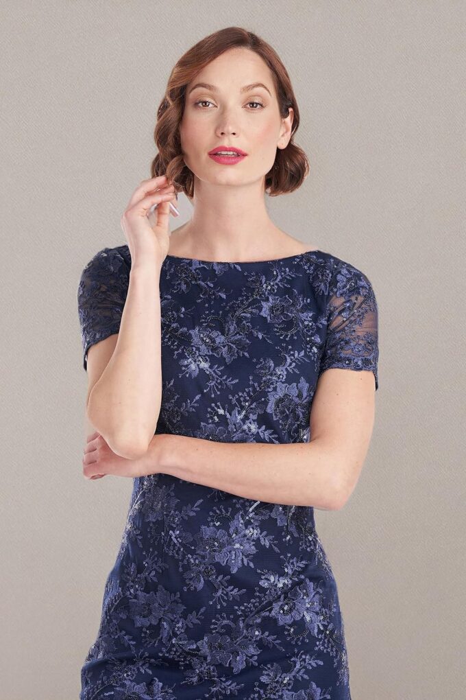 JS Collections Women's Leena Bateau Midi Dress – Bild 6