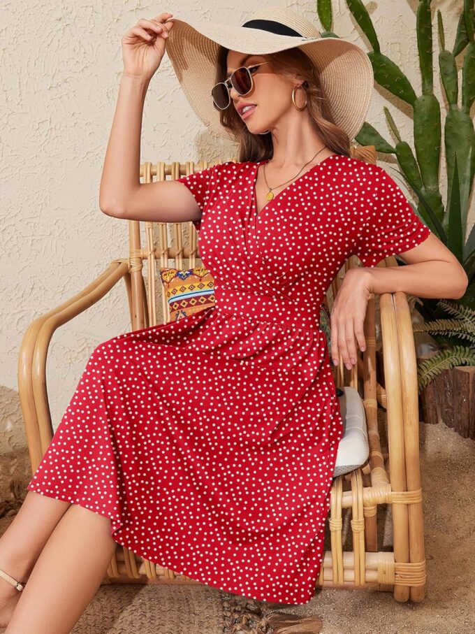 Heymoments Women's Summer Short Sleeve Dresses Casual T-Shirt Flowy Tunic Ladies Beach Sundress – Bild 3