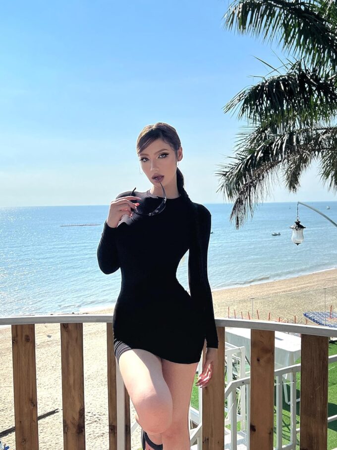 3 Pack Long Sleeve Dress for Women Turtleneck Crew Neck Slim Fit Fall Dresses Bodycon Mini Short Dresses – Bild 2