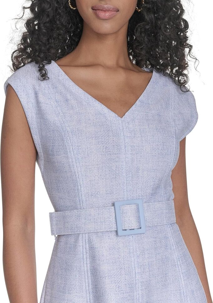 Calvin Klein Women's Party Floral V Neck Dress – Bild 5