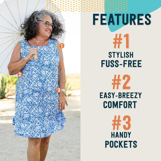 RipSkirt Hawaii Sun Dress Short - Loose Fit Casual Wear, Fun for Beach and Travel – Bild 5