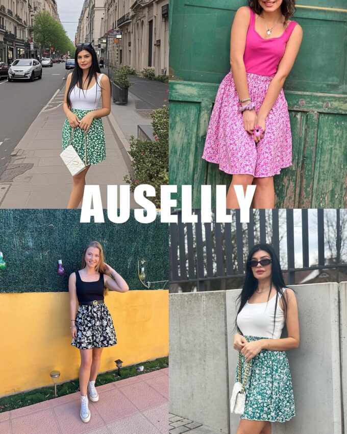 AUSELILY Womens Summer Dresses 2025 Flowy Sleeveless Sundress Casual Square Collar Beach Dress with Pockets – Bild 6