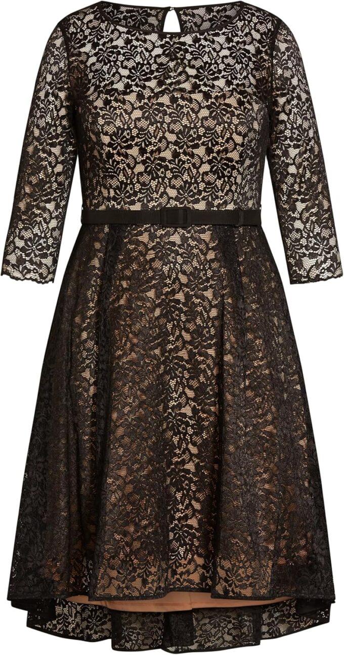 City Chic Plus Size Dress, Lace Lover Dress – Bild 3