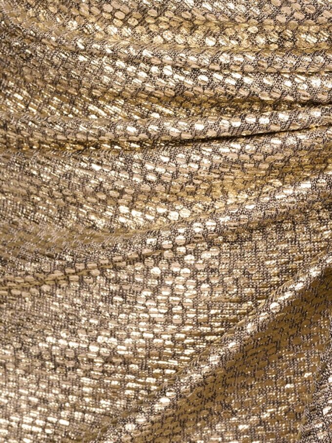 Adrianna Papell Women's Foiled Knit Draped Dress – Bild 3