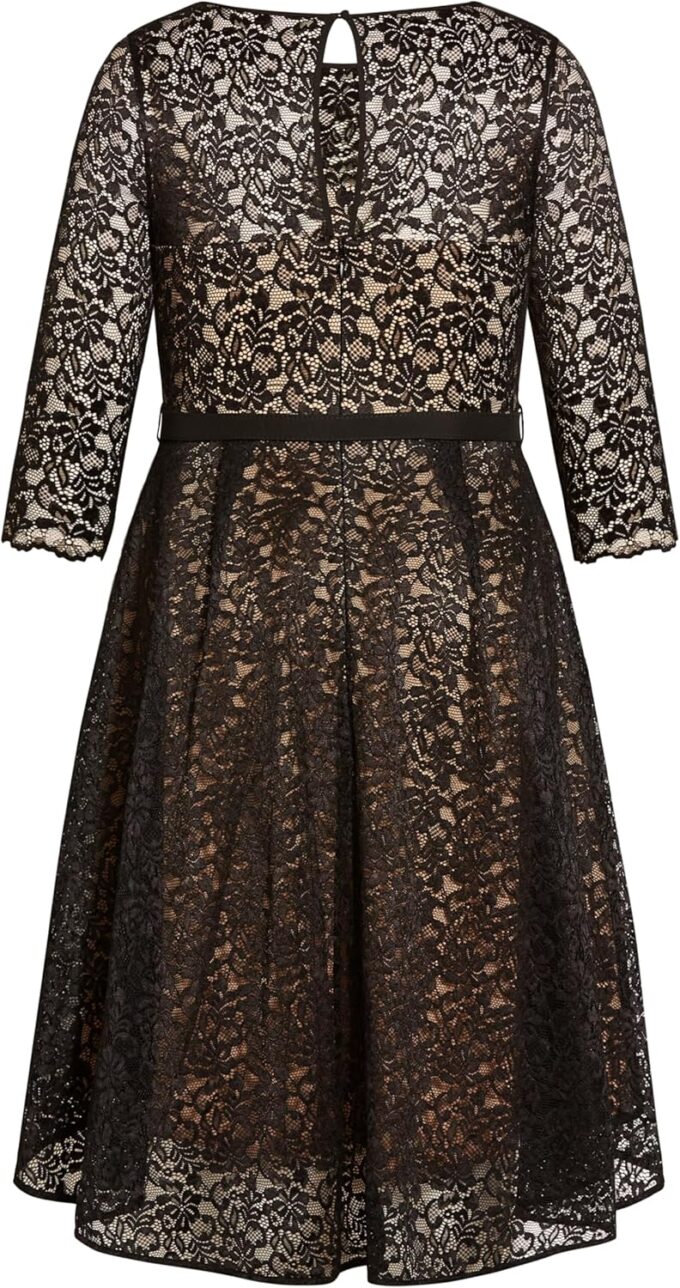 City Chic Plus Size Dress, Lace Lover Dress – Bild 4