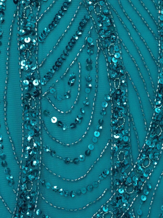Adrianna Papell Women's Halter Beaded Dress – Bild 3