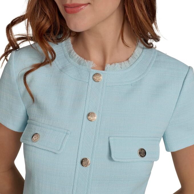 Tommy Hilfiger Women's Short Sleeve Fit and Flare Shirt Dress – Bild 5