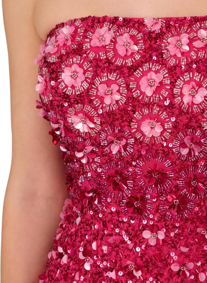 Adrianna Papell Women's Beaded Strapless Gown – Bild 5