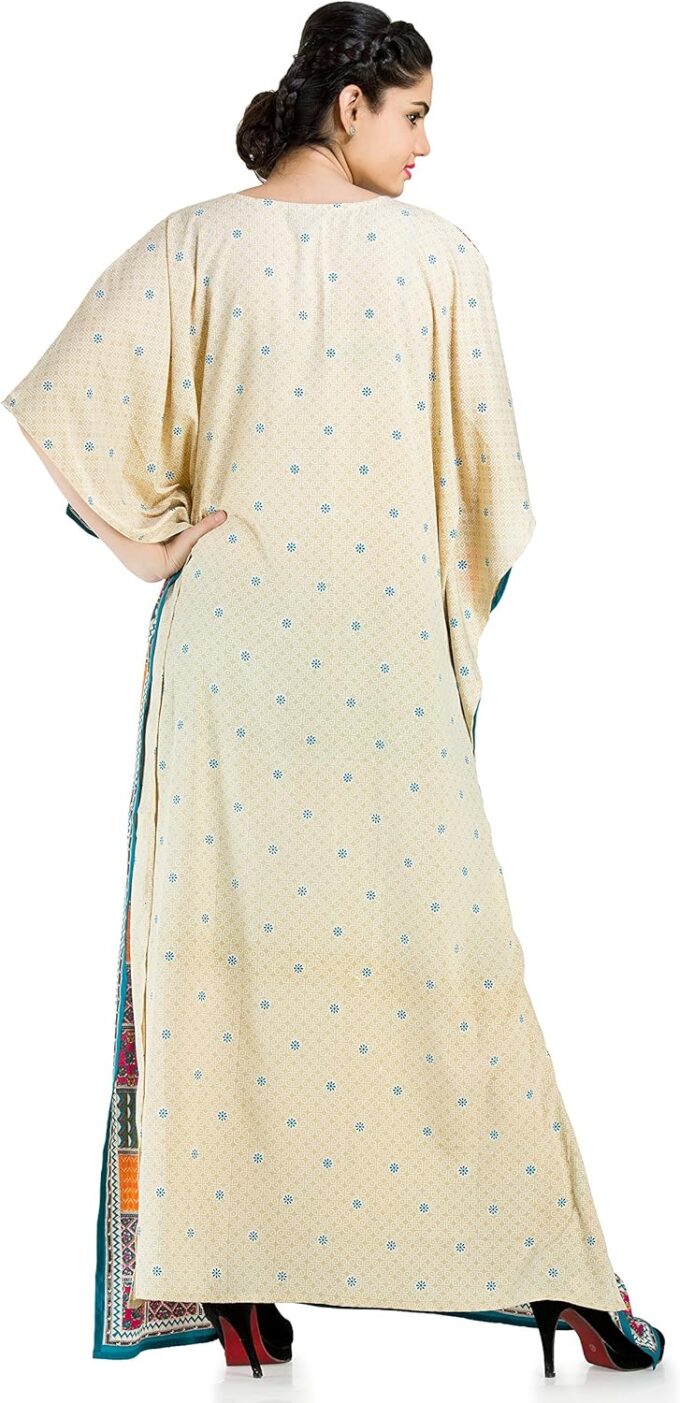 Plus Size Kaftan Dress Tunic Long Maxi Kimono Caftan Gown Nightdress Beach Party Casual Dress – Bild 4