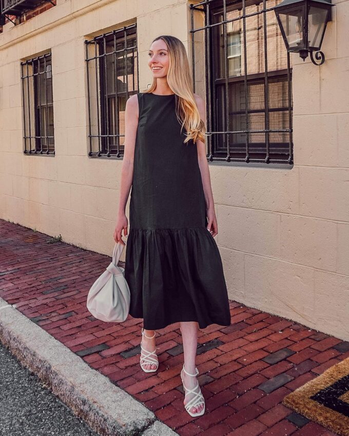 The Drop Women's Ilana Loose Sleeveless Wide-Hem Poplin Maxi Dress – Bild 6