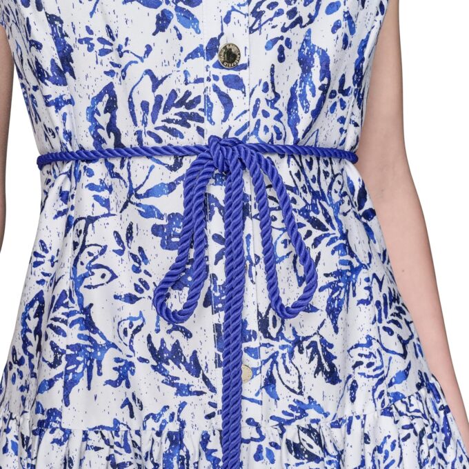 KARL LAGERFELD Women's Sleeveless Square Neck Cotton Midi Dress – Bild 6