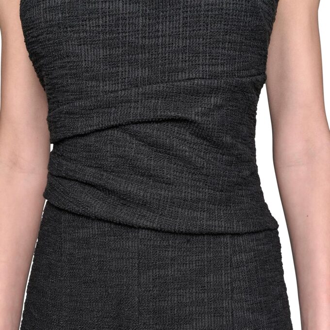 KARL LAGERFELD Women's Flare Skirt Sleeveless Stretch Dress – Bild 6